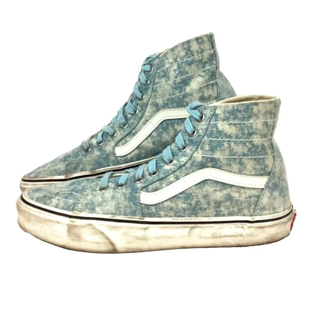 Vans OTW-Men 8/Women 9.5 (Denim Destroy)Winter Sky Marshmallow-Blue Acid Wash-Hi